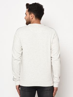 white printed taped sweatshirt - 17334984 - Standard Image - 4