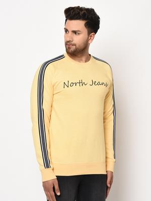 yellow printed taped sweatshirt - 17334986 - Standard Image - 2