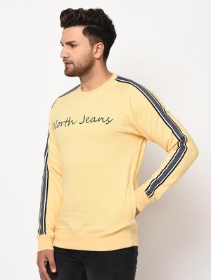 yellow printed taped sweatshirt - 17334986 - Standard Image - 3