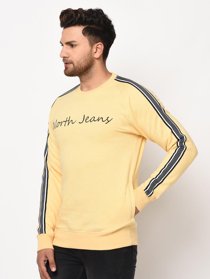 yellow printed taped sweatshirt - 17334986 - Zoom Image - 3