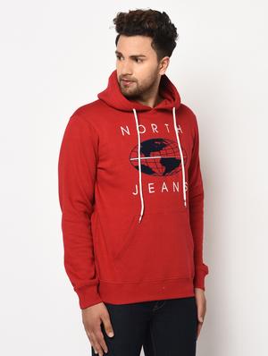 red chest print sweatshirt - 17334987 - Standard Image - 2