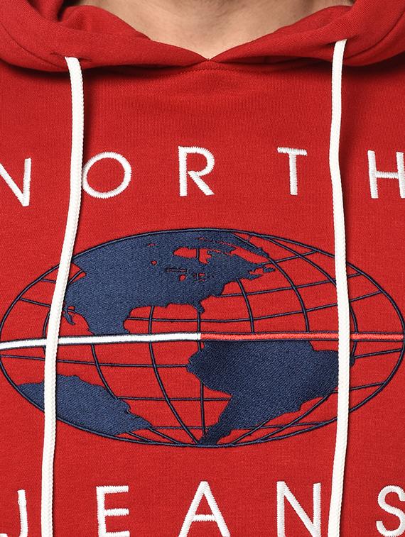 red chest print sweatshirt - 17334987 - Zoom Image - 6