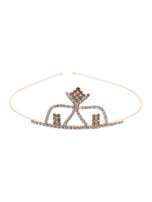 gold metal hair band - 17335030 - Standard Image - 2