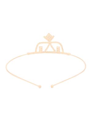 gold metal hair band - 17335030 - Standard Image - 3