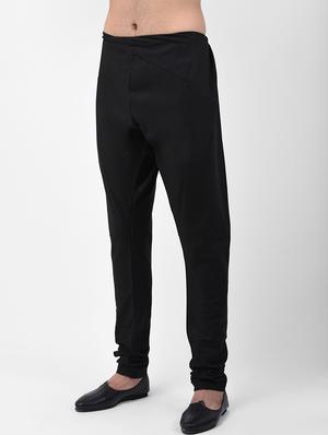 black woven kurta pyjama set - 17335070 - Standard Image - 4