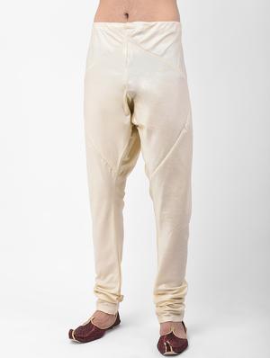beige solid kurta pyjama set with embroidered - 17335077 - Standard Image - 4
