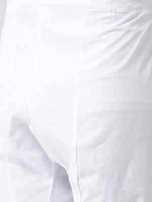 white printed kurta pyjama set - 17335091 - Standard Image - 5