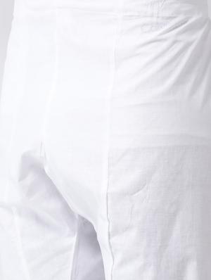 white printed kurta pyjama set - 17335092 - Standard Image - 5