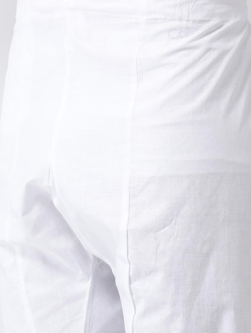 white printed kurta pyjama set - 17335092 - Zoom Image - 5
