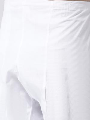 white printed kurta pyjama set - 17335093 - Standard Image - 5
