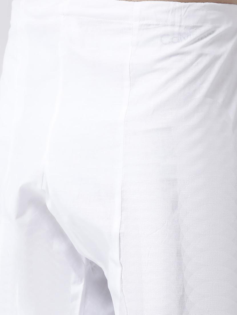 white printed kurta pyjama set - 17335093 - Zoom Image - 5