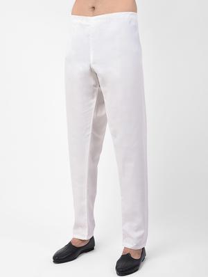 cream jacquard kurta pyjama set - 17335097 - Standard Image - 4