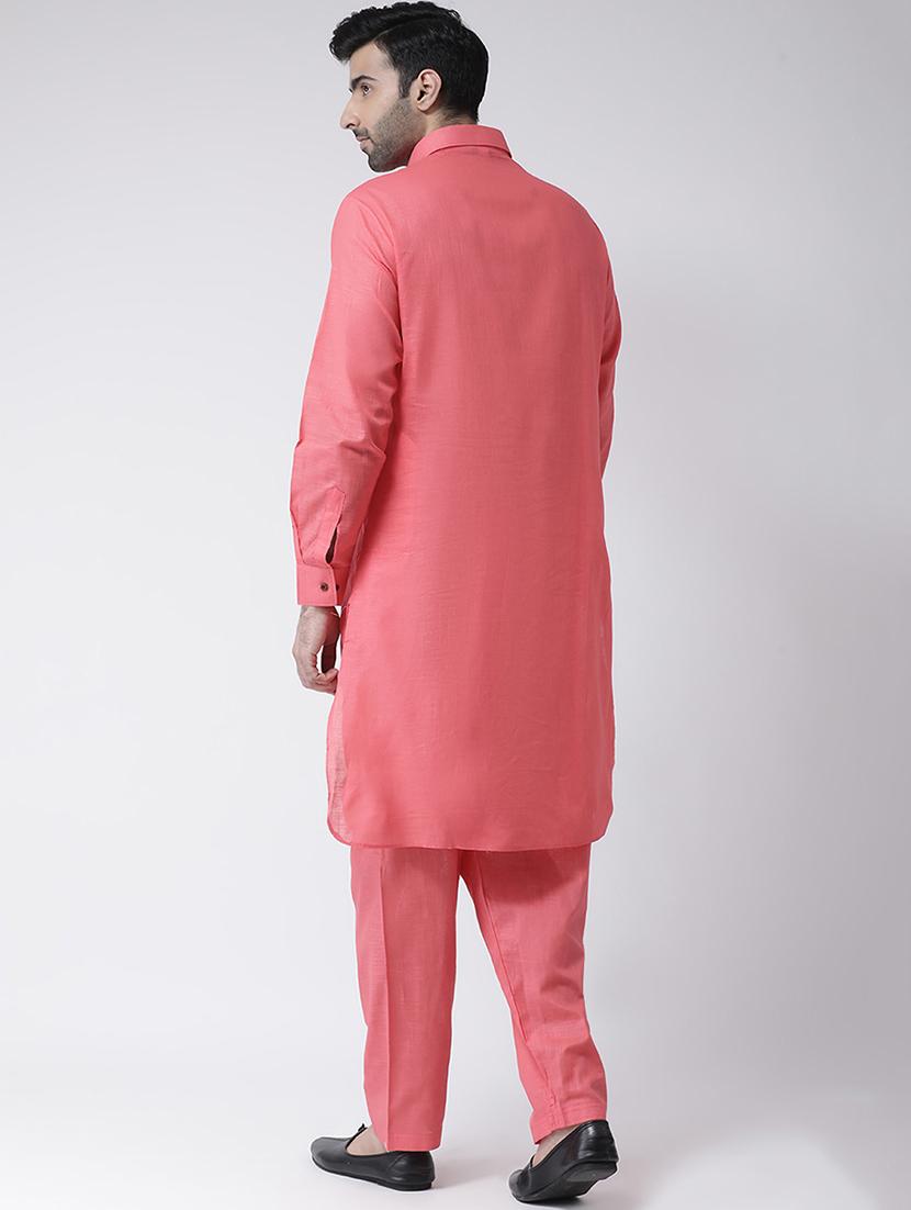 peach solid pathani set - 17335131 - Zoom Image - 3