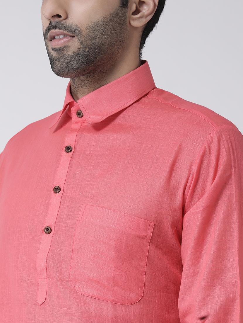 peach solid pathani set - 17335131 - Zoom Image - 4
