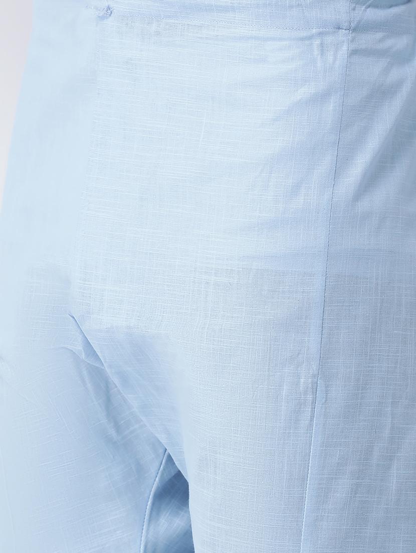 light blue solid pathani set - 17335133 - Zoom Image - 5