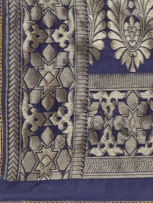 zardozi work churidaar semi-stitched suit - 17335236 - Standard Image - 4