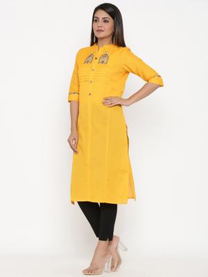 embroidered straight kurta - 17335273 - Standard Image - 2