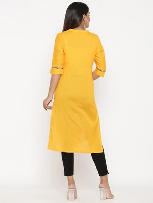 embroidered straight kurta - 17335273 - Standard Image - 3