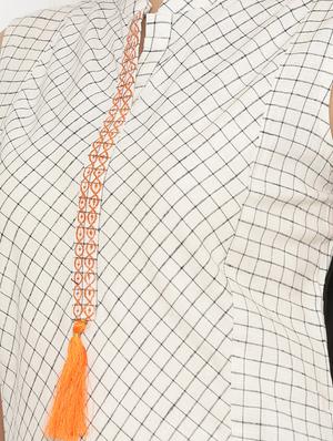 checkered straight kurta - 17335274 - Standard Image - 4