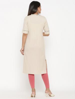 embroidered straight kurta - 17335276 - Standard Image - 3