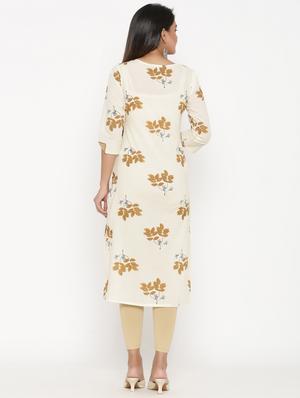 floral print straight kurta - 17335284 - Standard Image - 3