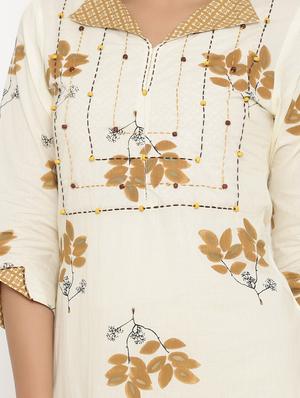 floral print straight kurta - 17335284 - Standard Image - 4