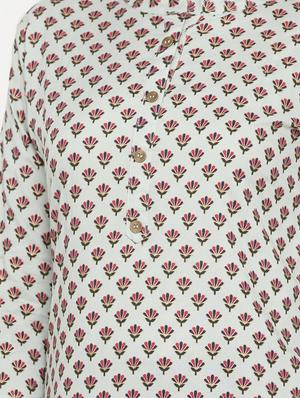 gold print straight kurta - 17335288 - Standard Image - 4