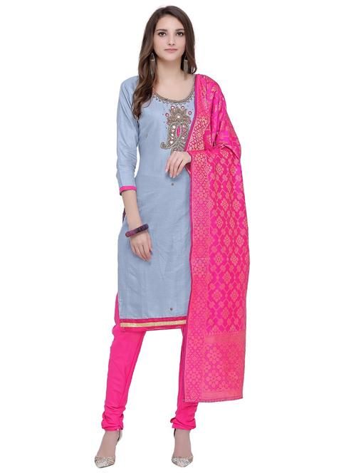 embellished unstitched suit - 17335330 - Standard Image - 1