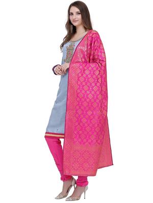 embellished unstitched suit - 17335330 - Standard Image - 2