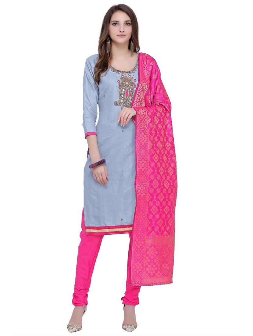 embellished unstitched suit - 17335330 - Zoom Image - 1