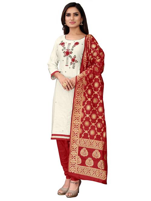 embellished unstitched suit - 17335336 - Standard Image - 1