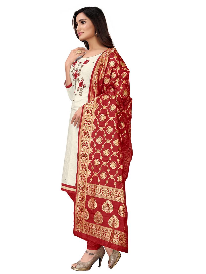 embellished unstitched suit - 17335336 - Zoom Image - 2