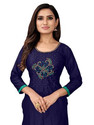 embroidered unstitched suit - 17335342 - Standard Image - 4