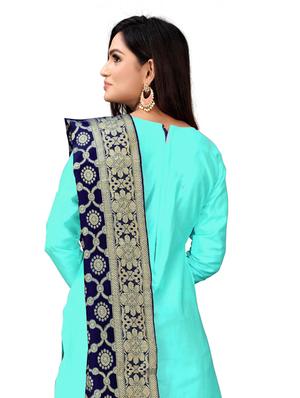 embroidered unstitched suit - 17335352 - Standard Image - 4