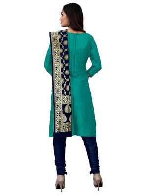 embroidered unstitched suit - 17335353 - Standard Image - 3