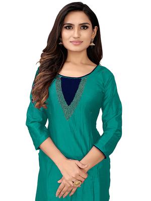 embroidered unstitched suit - 17335353 - Standard Image - 4