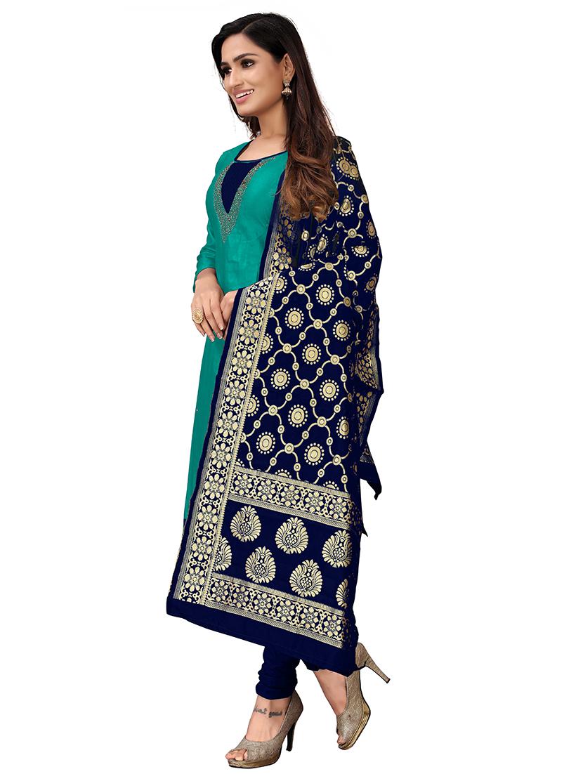 embroidered unstitched suit - 17335353 - Zoom Image - 2