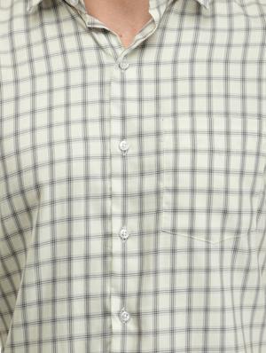 white checkered casual shirt with face mask - 17335453 - Standard Image - 5