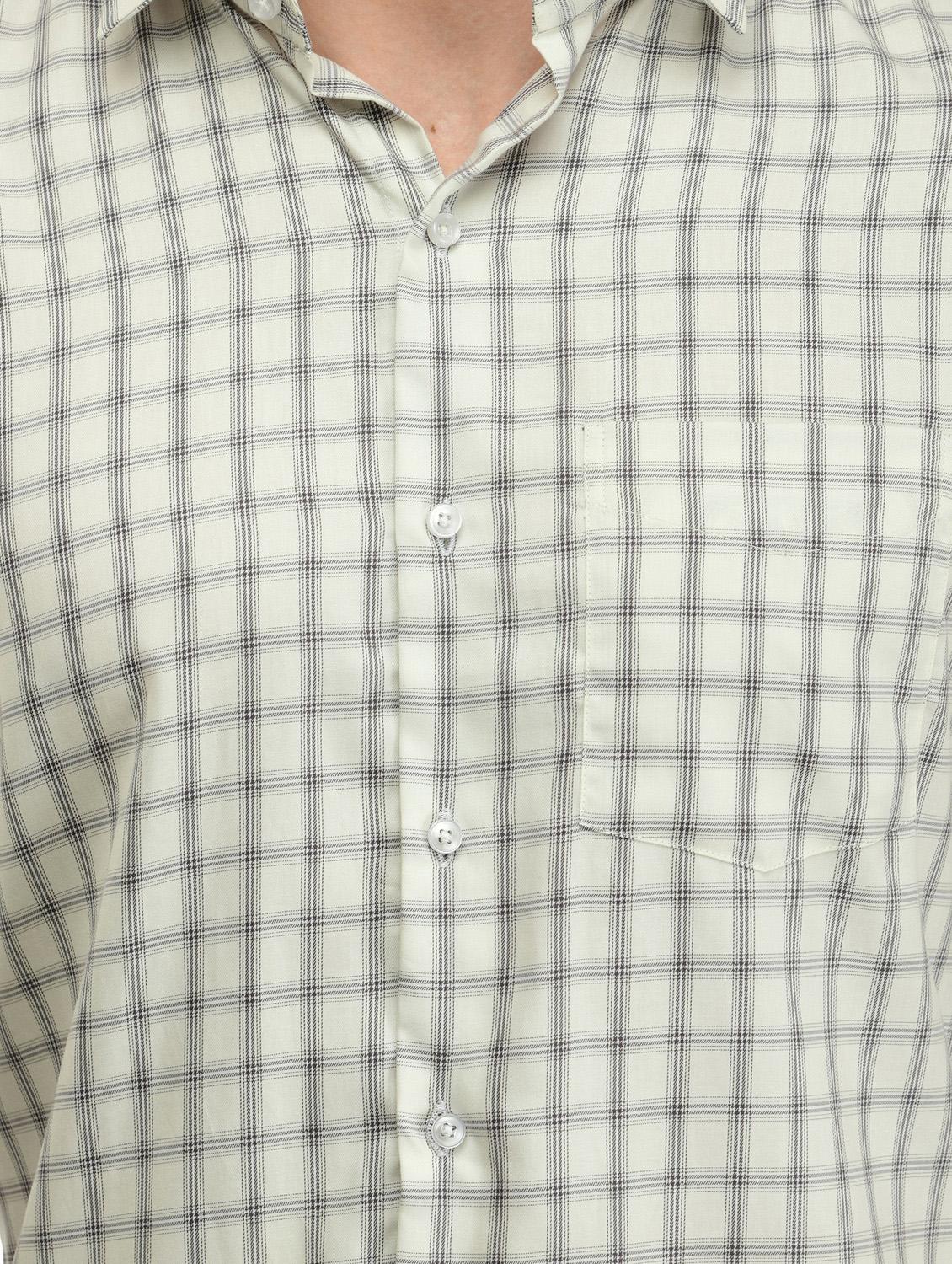 white checkered casual shirt with face mask - 17335453 - Zoom Image - 5