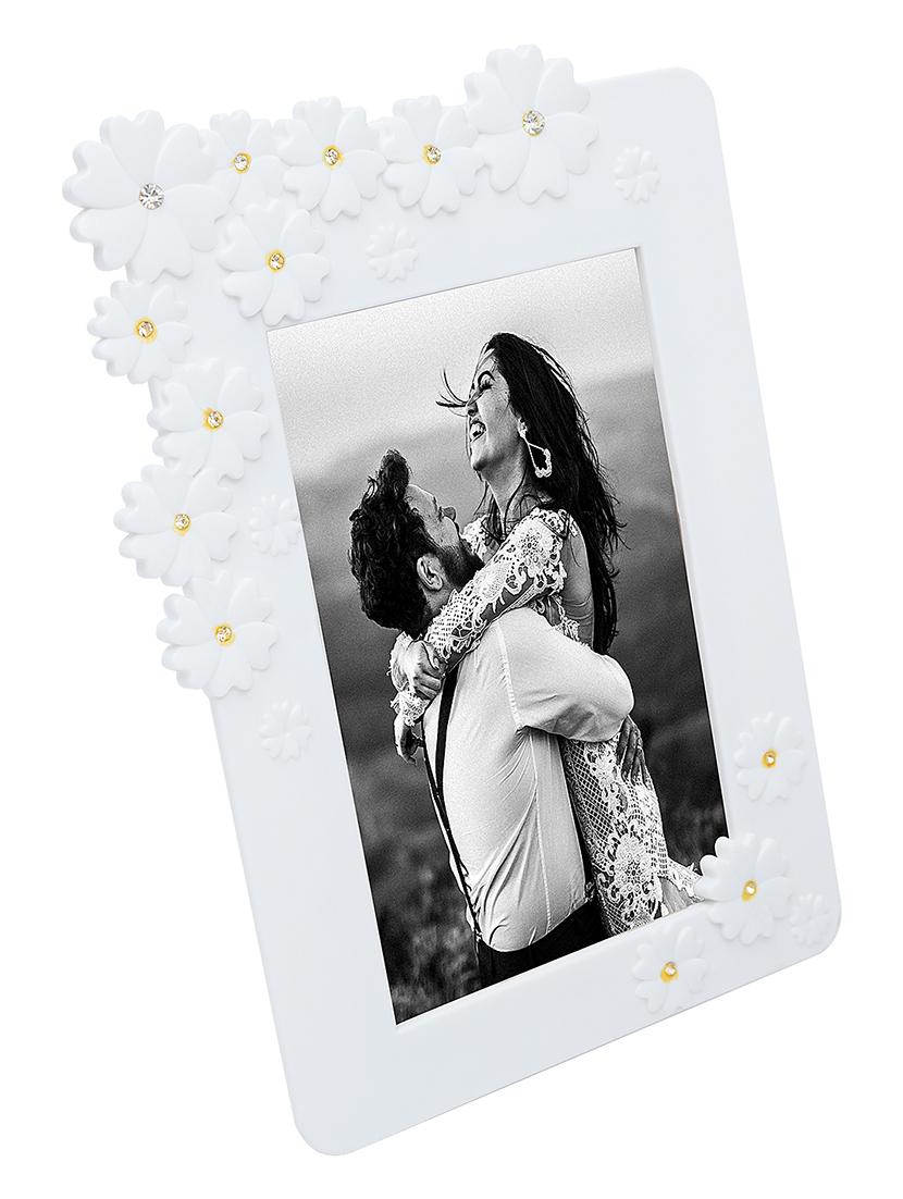 white floral photo frame - 17335754 - Zoom Image - 3