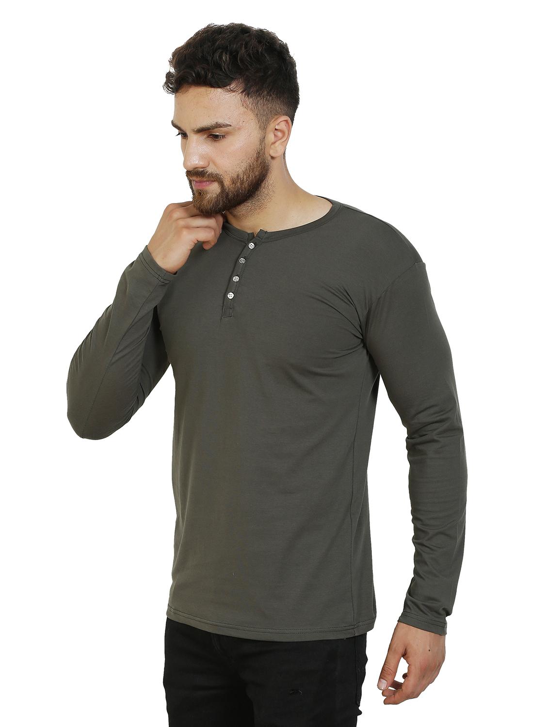 olive green solid t-shirt - 17335799 - Zoom Image - 2