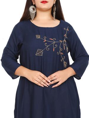 embellished straight kurta - 17335822 - Standard Image - 4