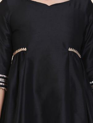 solid a-line kurta - 17335833 - Standard Image - 5