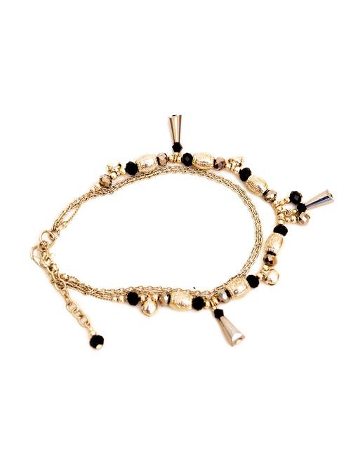silver metal anklets - 17335872 - Standard Image - 1