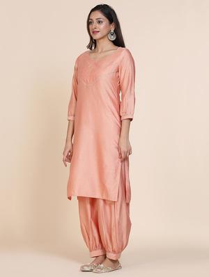 solid straight kurta - 17335904 - Standard Image - 2