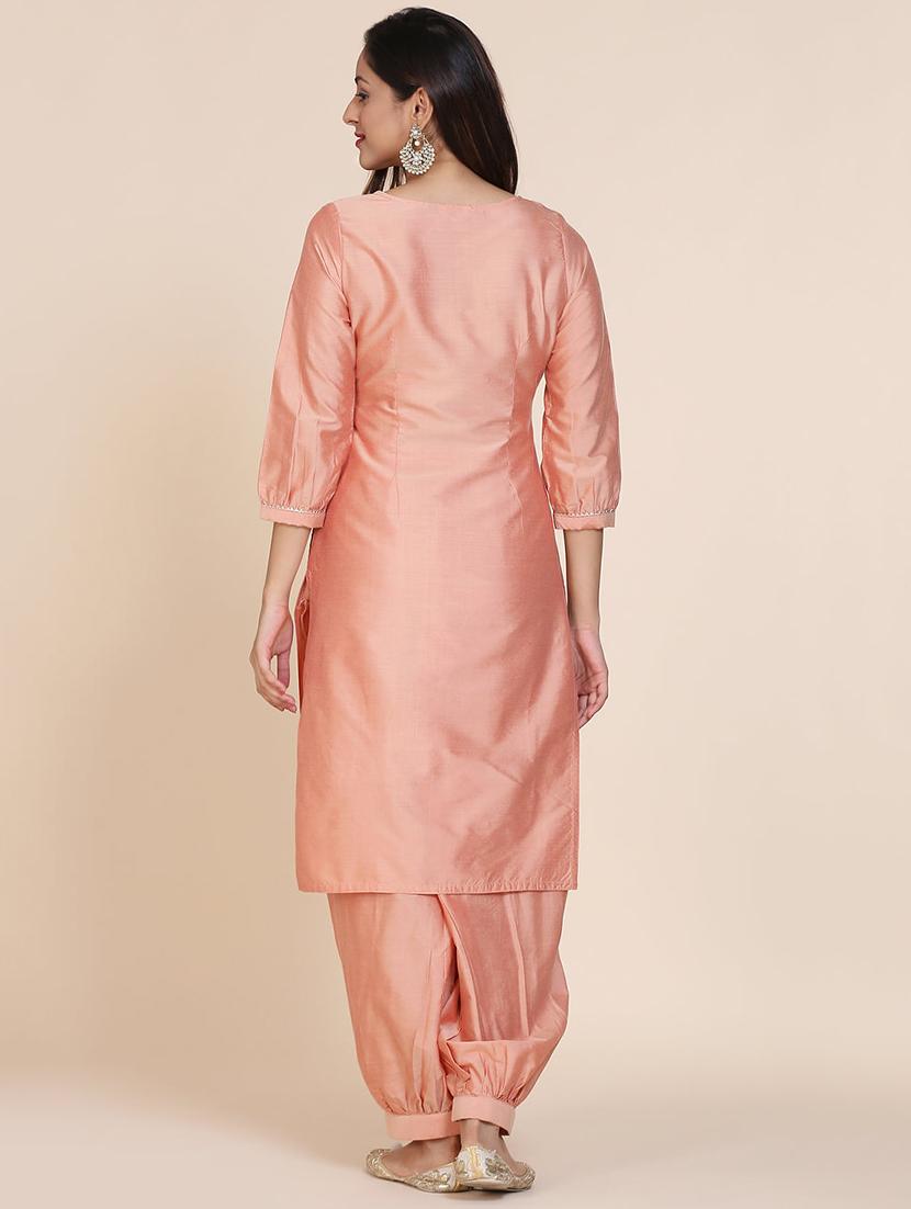 solid straight kurta - 17335904 - Zoom Image - 3