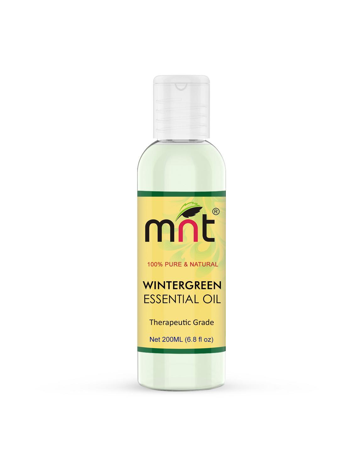mnt wintergreen essential oil 100% pure, natural & therapeutic grade for skin massage, muscles & joints, 200ml - 17335919 - Zoom Image - 1