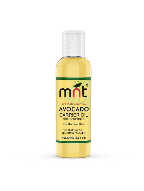 mnt avocado cold pressed carrier oil (200ml) 100% pure natural & therapeutic grade & aromatherapy for hair, face & skin - 17335976 - Standard Image - 1