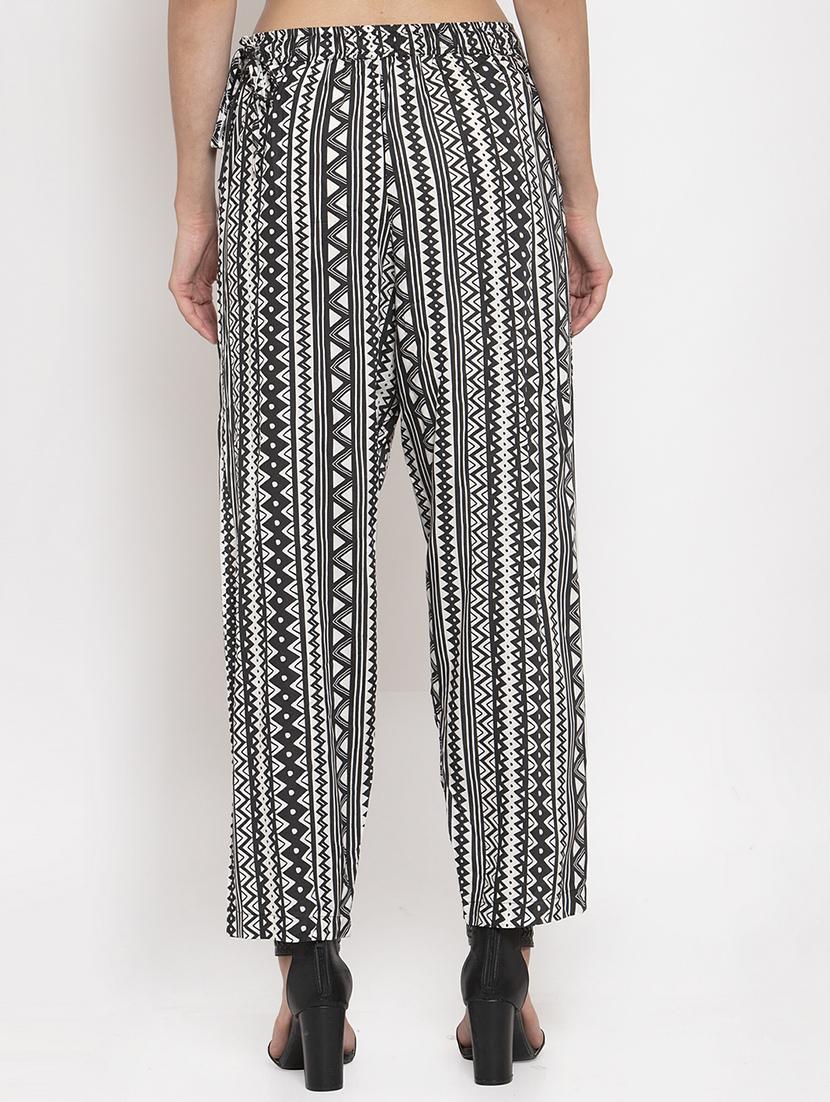 mid rise printed palazzo - 17336028 - Zoom Image - 3