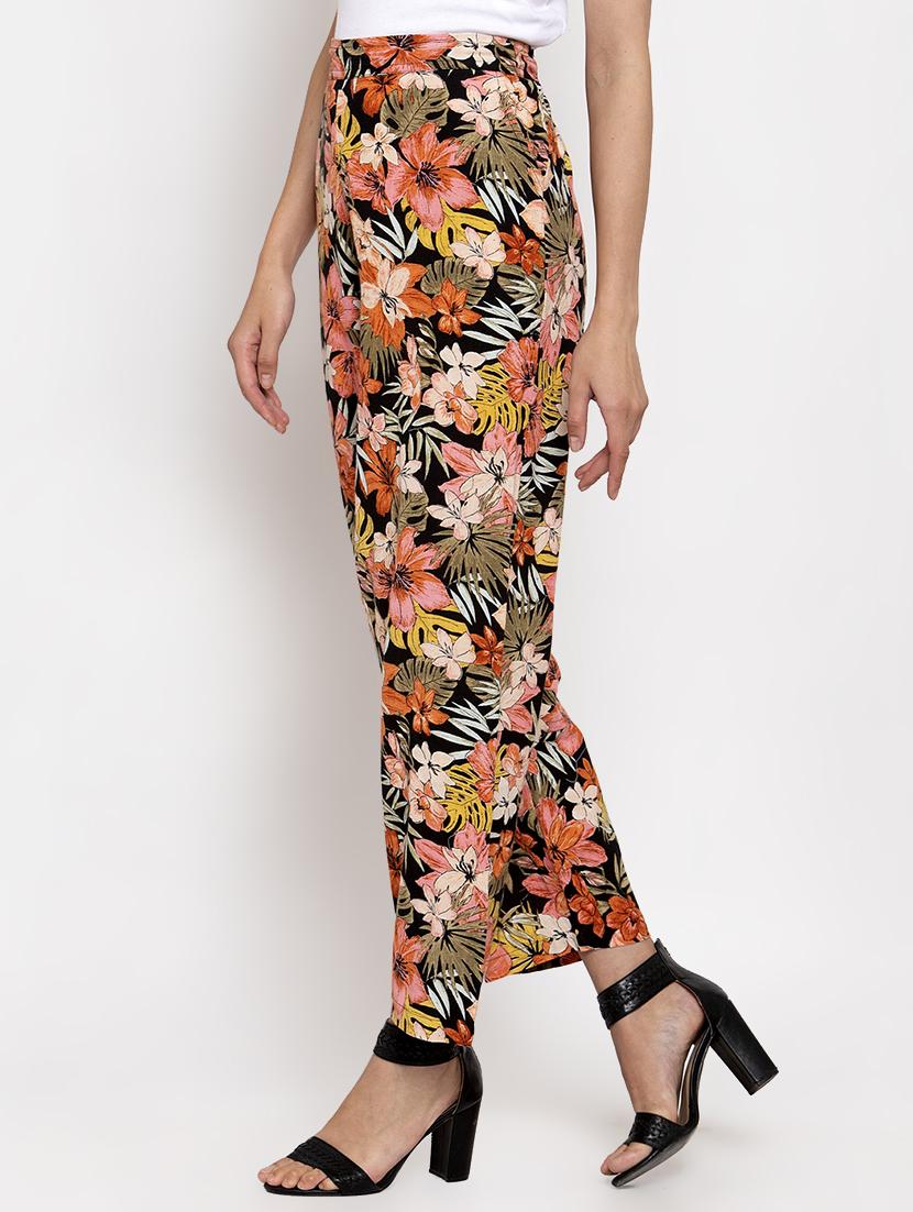 high rise floral trouser - 17336031 - Zoom Image - 2